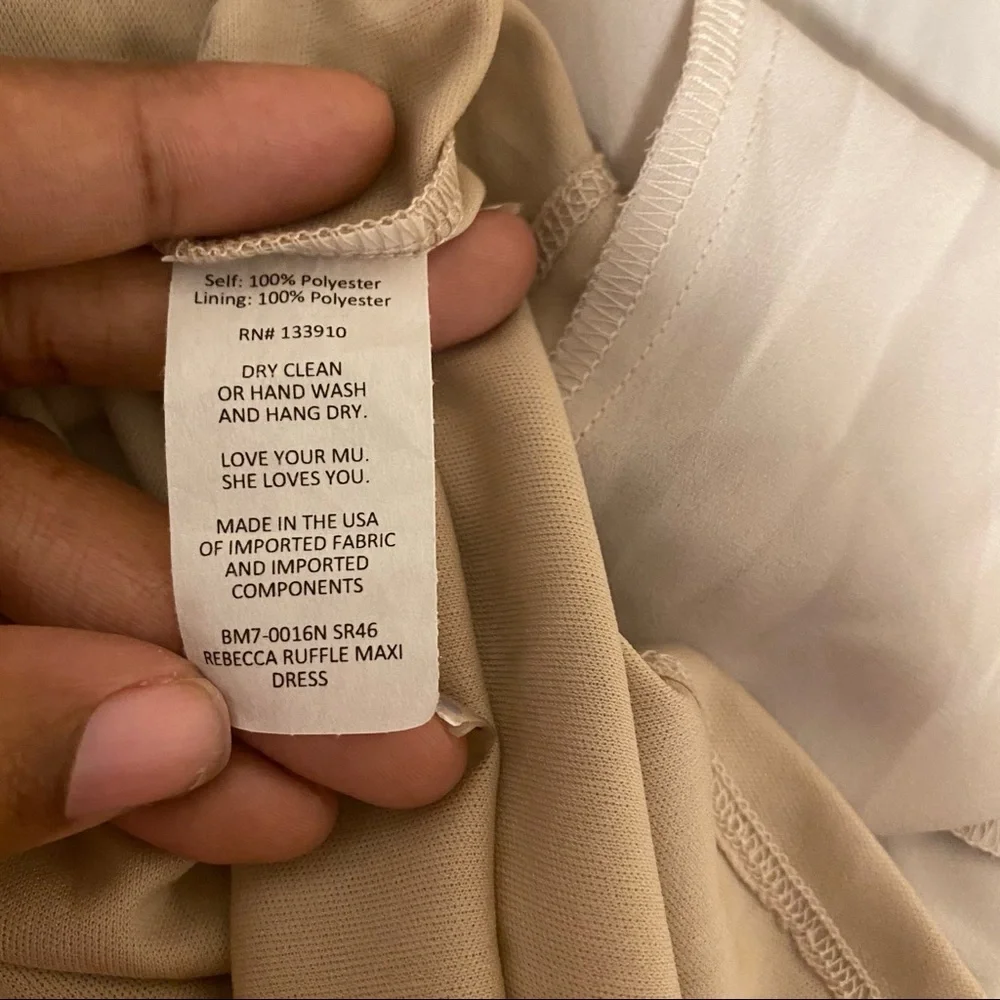 Show Me Your Mumu Rebecca Ruffle Maxi Dress XS - Picture 4 of 6